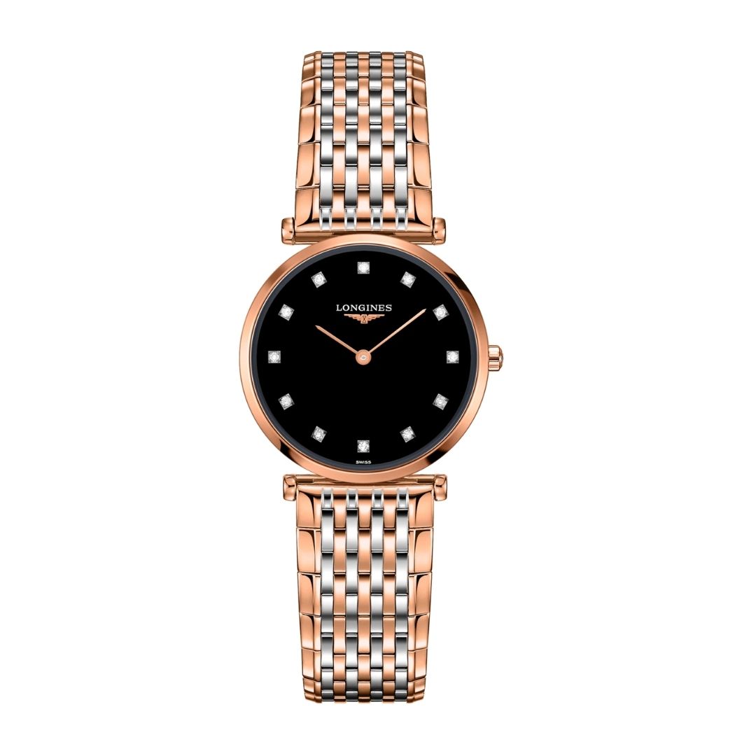Longines rose gold watch top