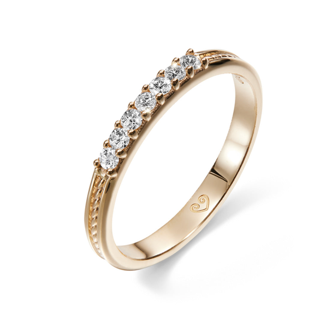 Kalevala Ikiaikainen sormus, 14K keltakultaa, 0,14ct, Kalevala Love, 141000112D