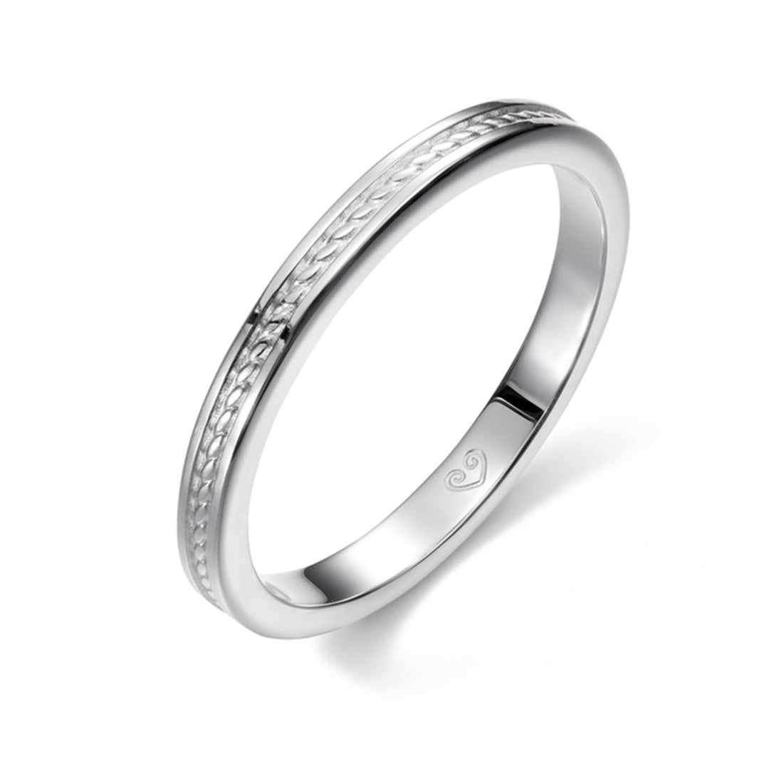 Kalevala Ikiaikainen sormus, 14K valkokultaa, Kalevala Love, 541000110