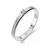 Kalevala Ikiaikainen sormus, 14K valkokultaa, 0,02ct, Kalevala Love, 541000111D