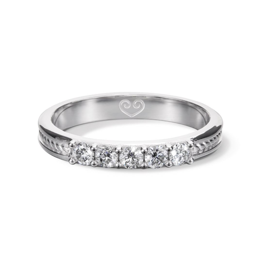 Kalevala Ikiaikainen sormus, 14K valkokultaa, 0,30ct, Kalevala Love, 541000116D