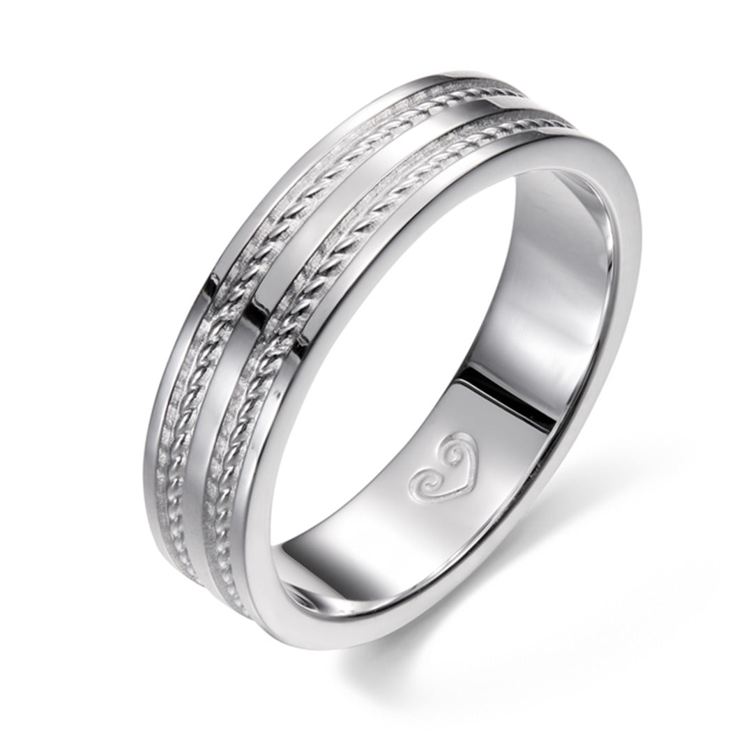 Kalevala Ikiaikainen sormus, 14K valkokultaa, Kalevala Love, 541000120