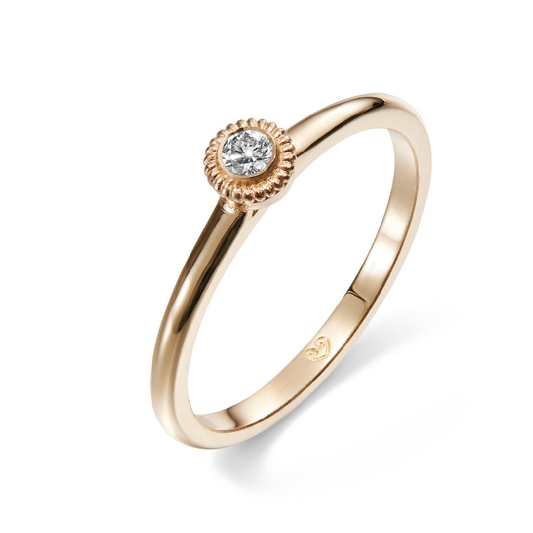 Kalevala Valittu sormus, 14K keltakultaa, 0,06ct, Kalevala Love, 141000001D