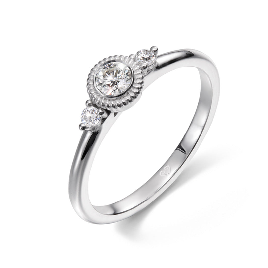 Kalevala Valittu sormus, 14K valkokultaa, 0,23ct, Kalevala Love, 541000003D