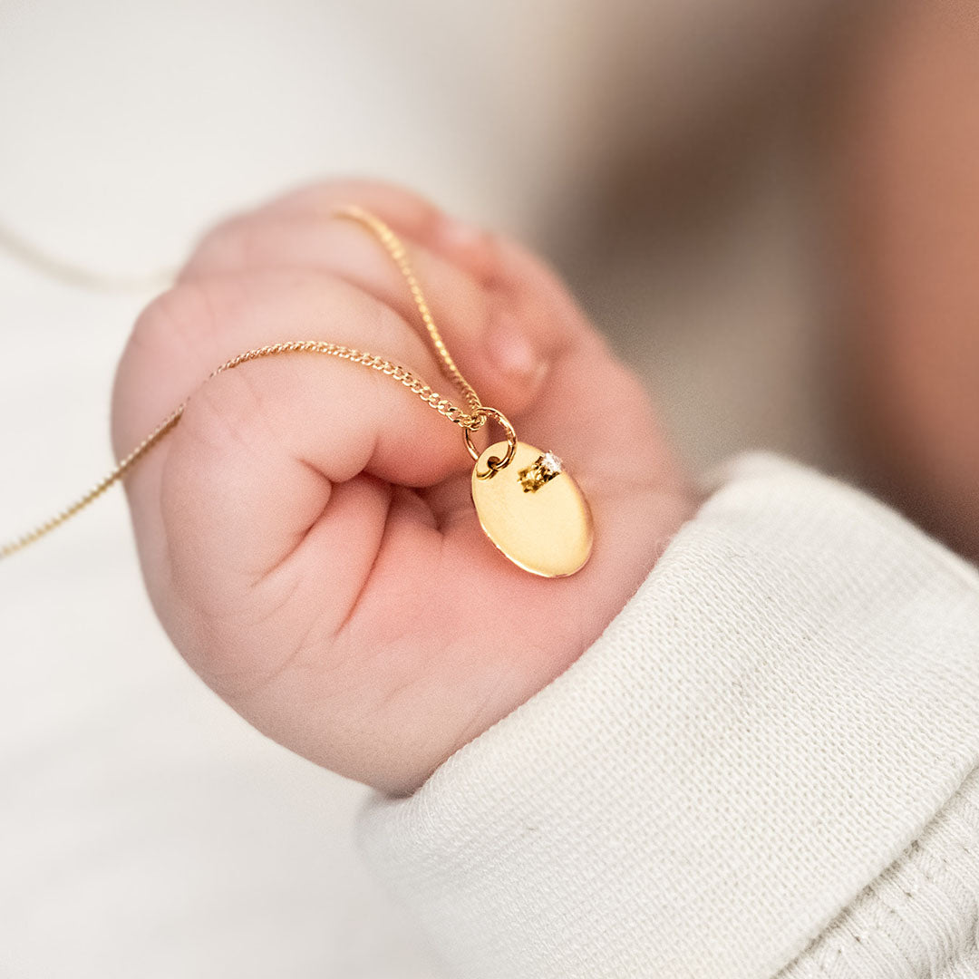 Godparents of Children's Hospitals pendant with diamond, yellow gold