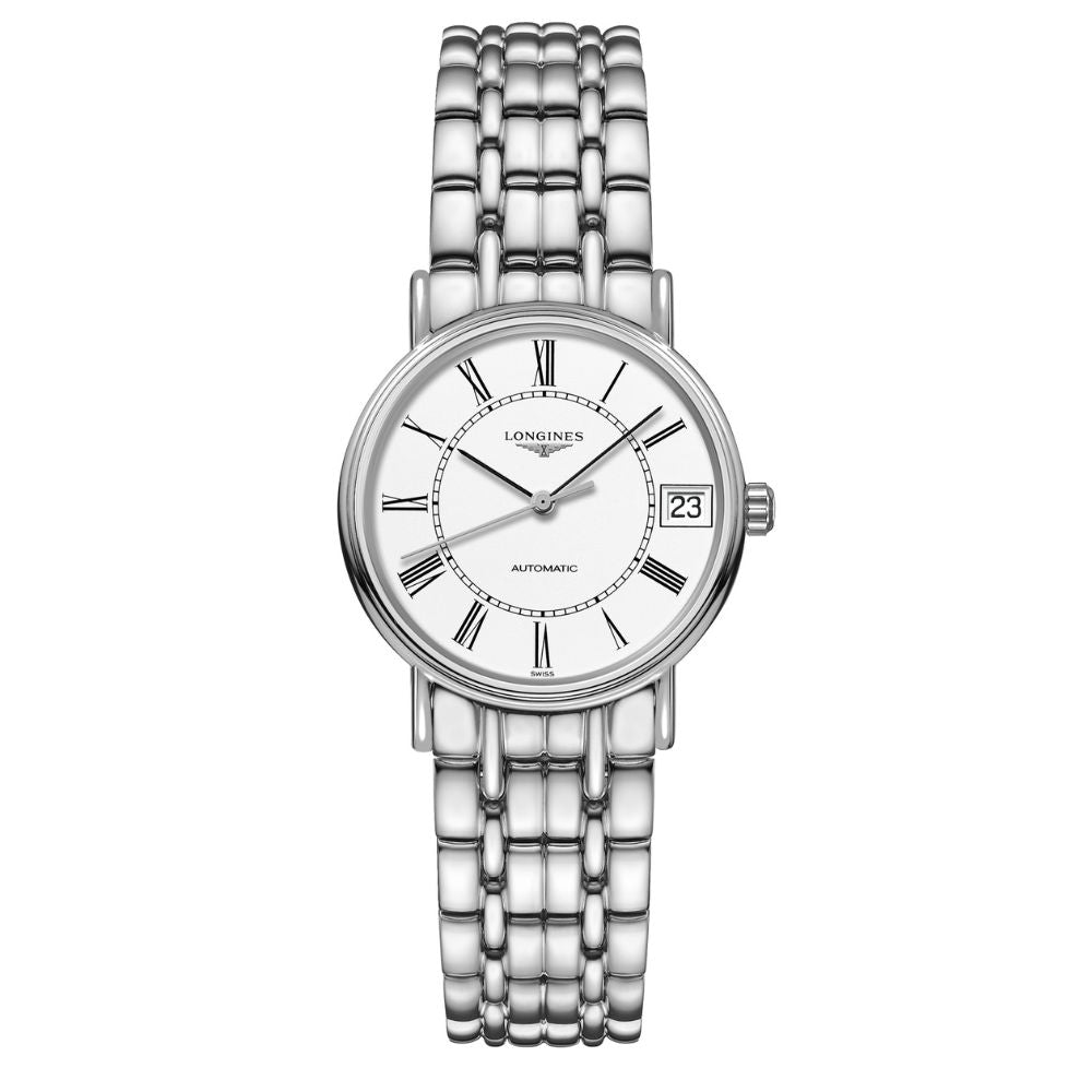 Longines L4.322.4.11.6 Presence Automatic, naisten rannekello - Longines - Laatukoru