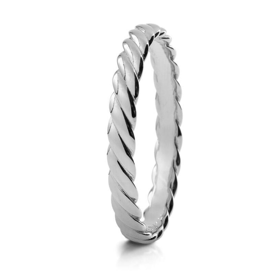 Lumoava Toivo sormus 3 mm, valkokulta