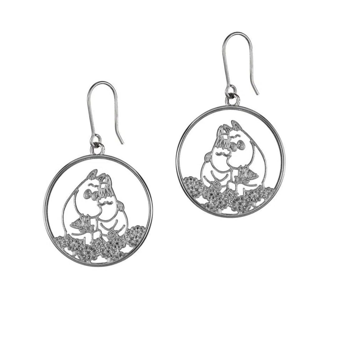 Lumoava x Moomin, Rakkaus korvakorut, hopeaa