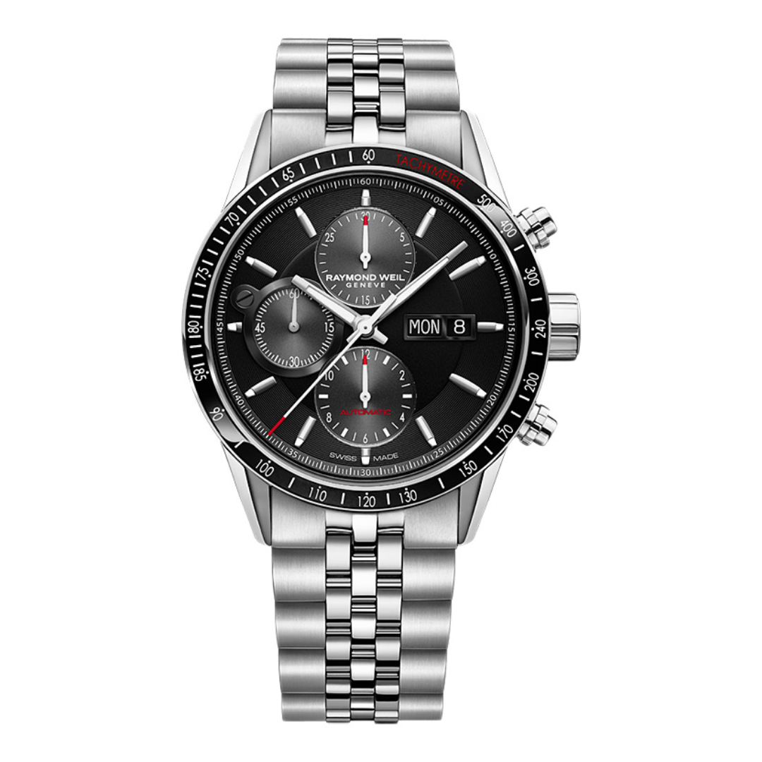 Raymond Weil Freelancer Chronograph, 7731-ST1-65421 rannekello