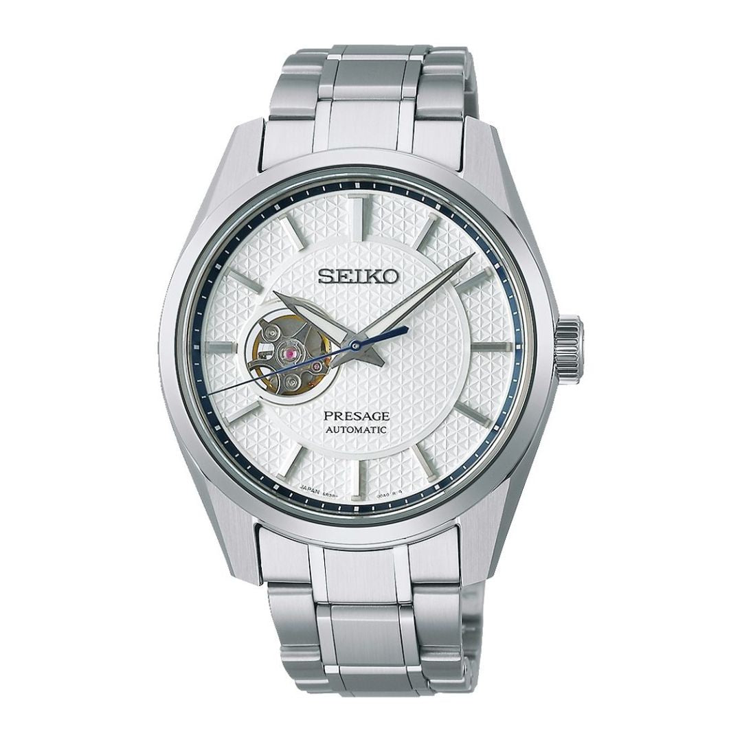 Seiko Presage Sharp Edged Shironeri SPB309J1 rannekello