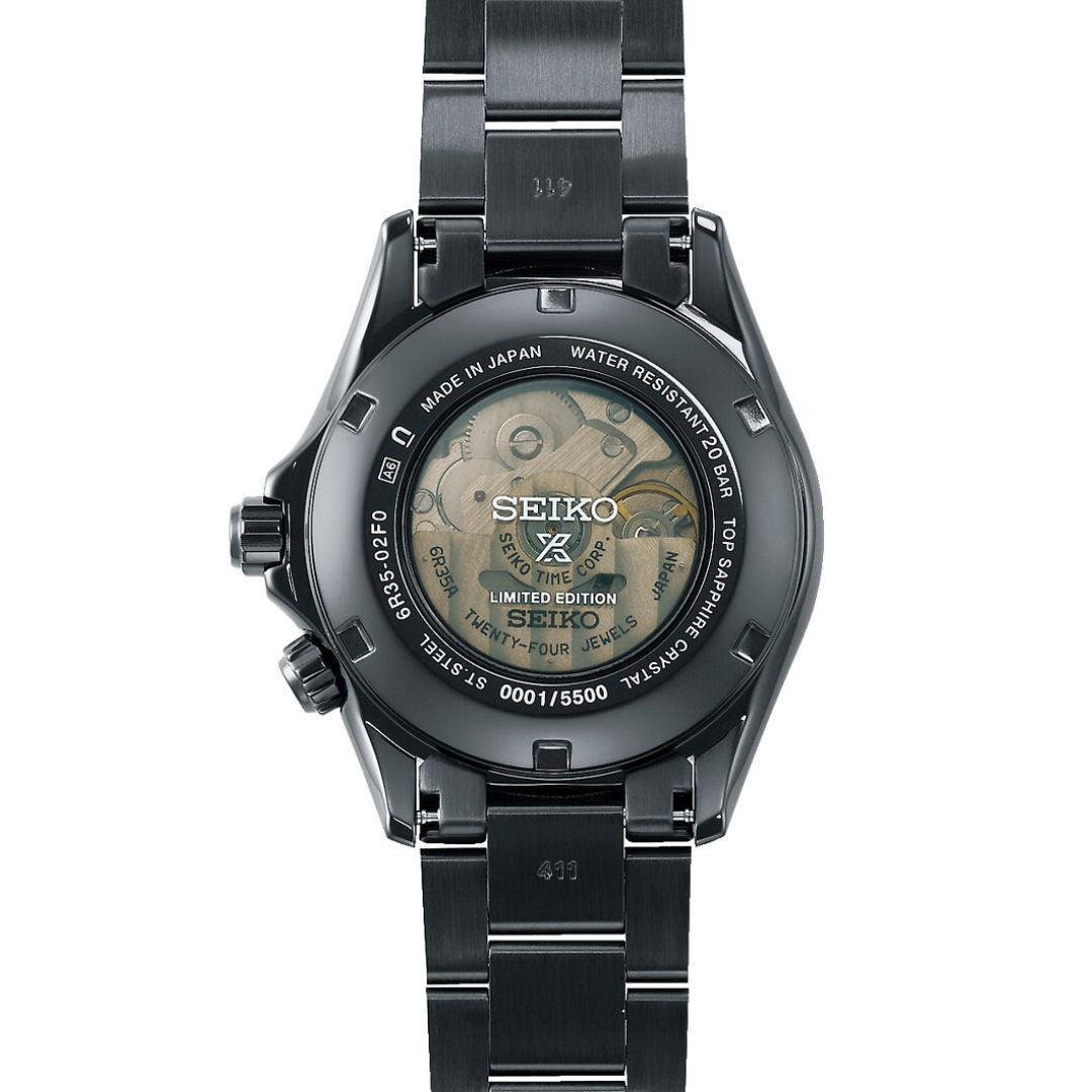 Seiko Prospex Premium Automatic Black Series Divers SPB337J1 rannekello