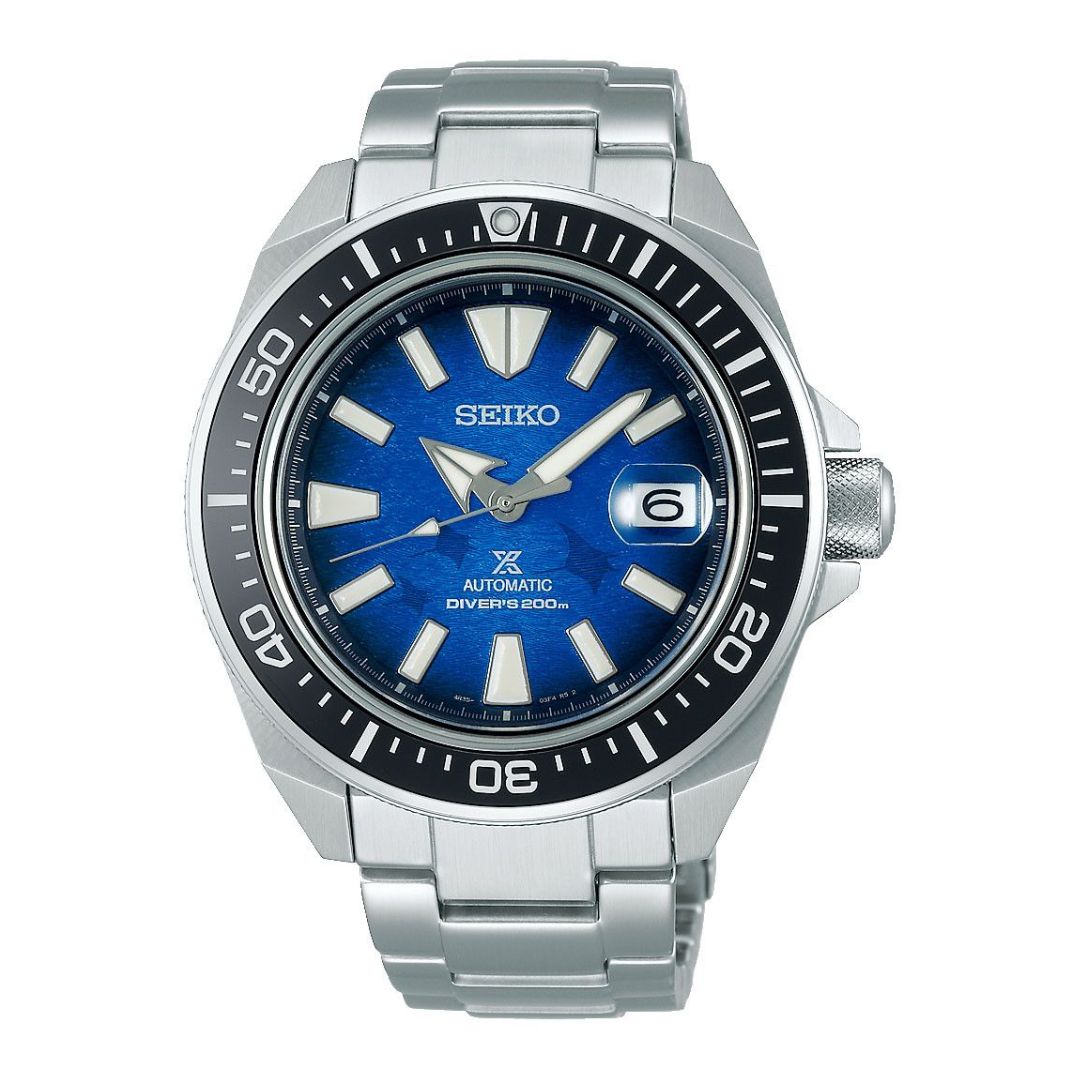 Seiko Prospex Save the Ocean Manta Ray King Samurai SRPE33K1 rannekello