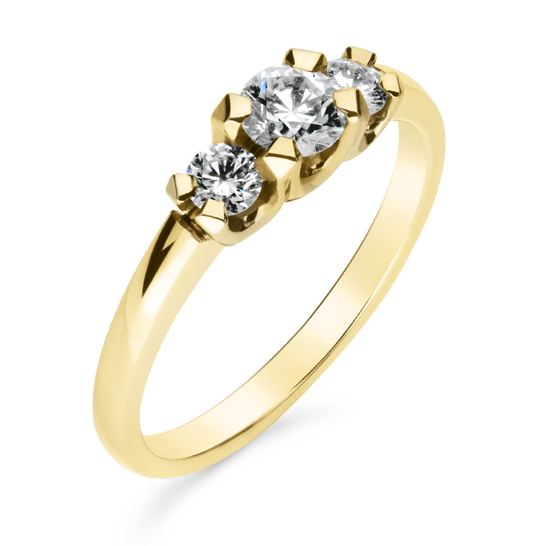 Silván Charlotte timanttisormus 0,50ct, 14K keltakultaa, Silván vihkisormukset