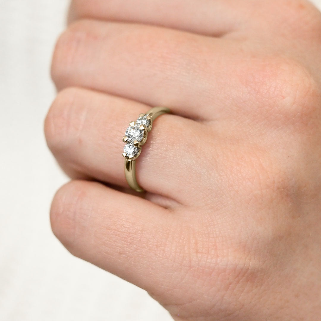 Silván Charlotte timanttisormus 0,50ct, 14K keltakultaa, Silván vihkisormukset