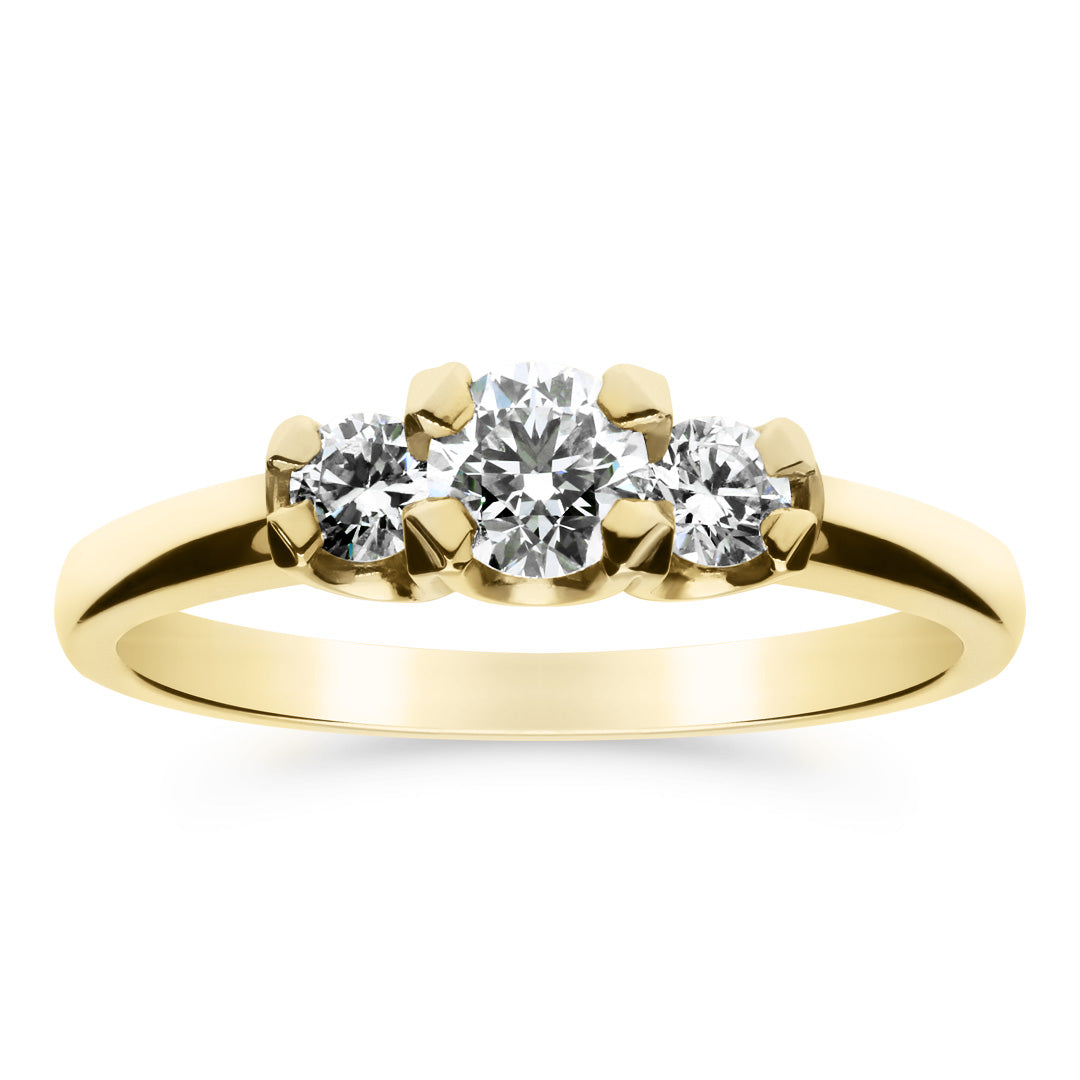 Silván Charlotte timanttisormus 0,50ct, 14K keltakultaa, Silván vihkisormukset
