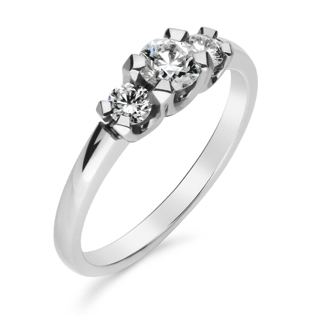 Silván Charlotte timanttisormus 0,50ct, 14K valkokultaa, Silván vihkisormukset