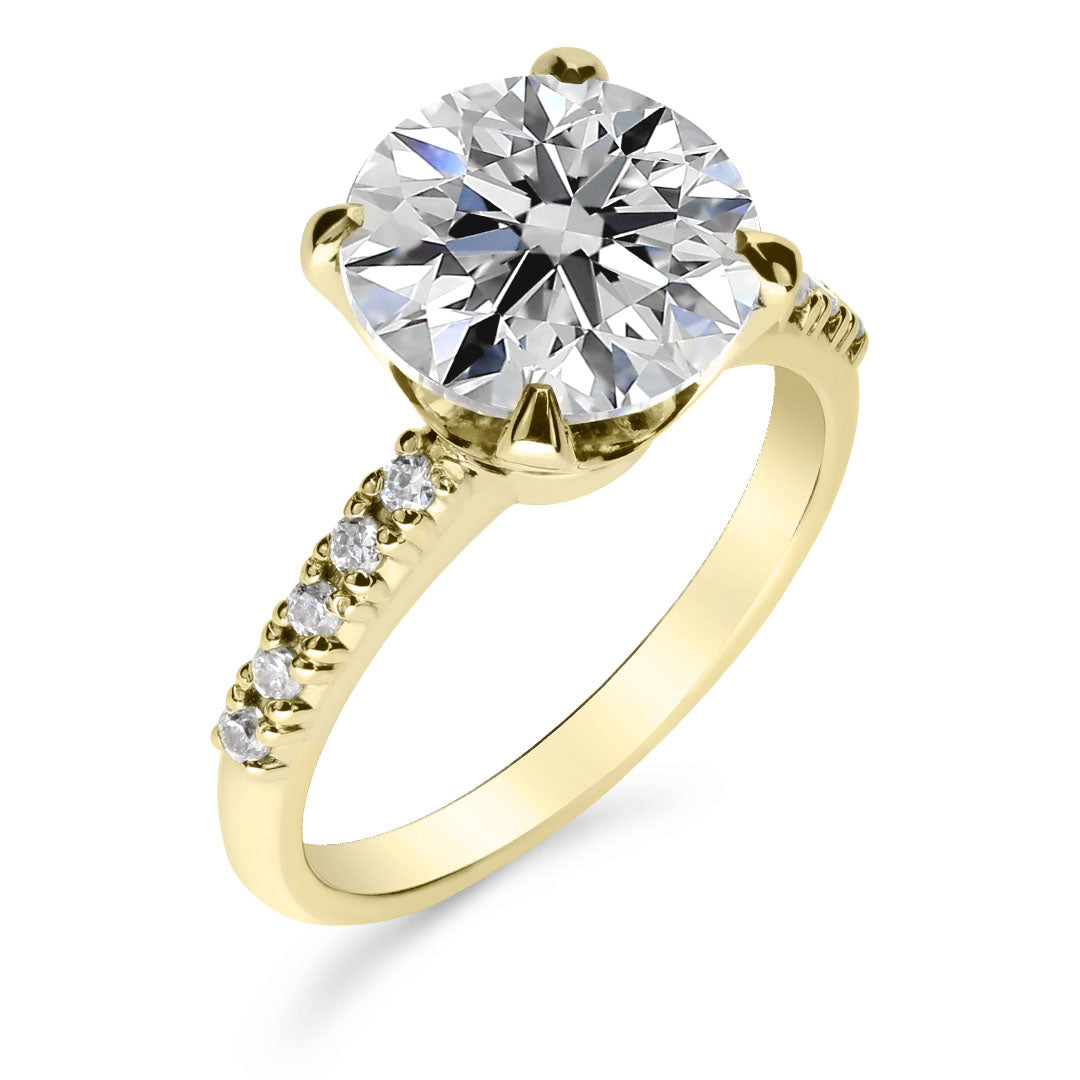 Silván Charlotte timanttisormus 3,22ct, 14K keltakultaa, Silván vihkisormukset