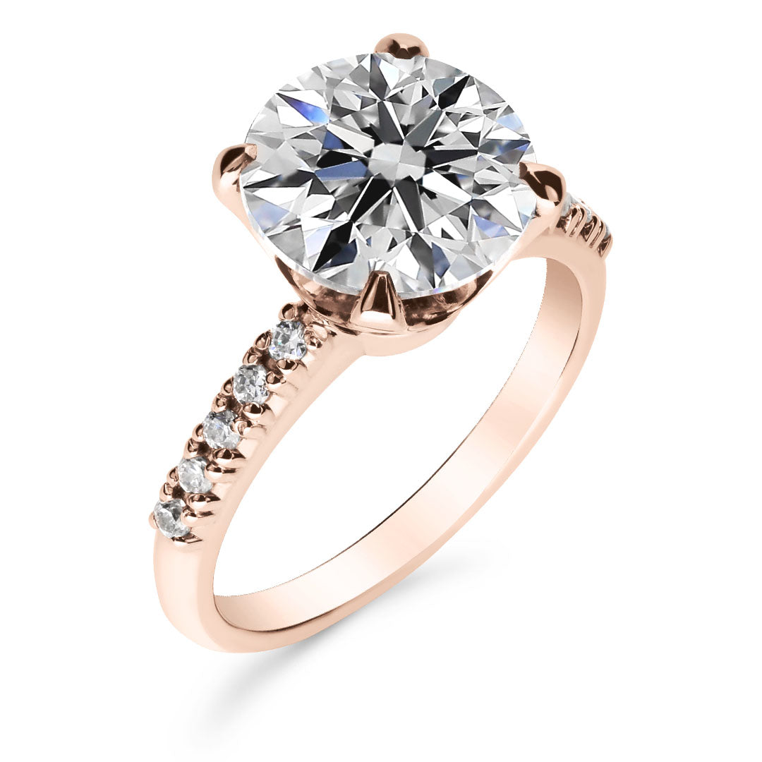 Silván Charlotte timanttisormus 3,22ct, 14K rosekultaa, Silván vihkisormukset