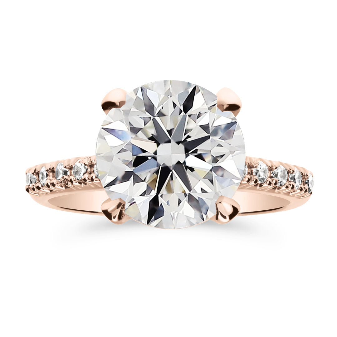 Silván Charlotte timanttisormus 3,22ct, 14K rosekultaa, Silván vihkisormukset