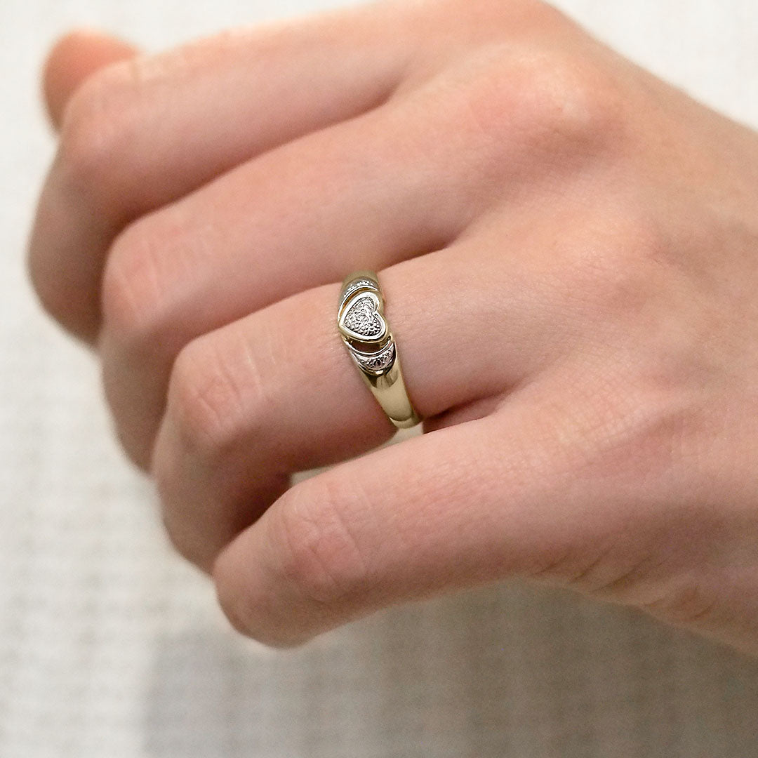 Silván timanttisormus 0,01ct, 14K keltakultaa, Silván timanttikorut - Silván - Laatukoru