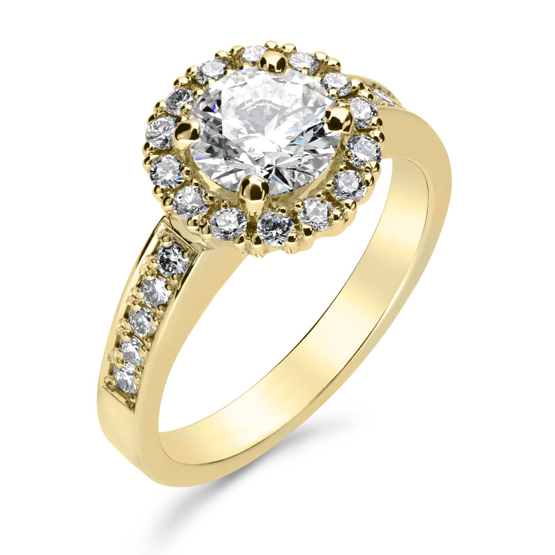 Silván Lauriel timanttisormus 1,49ct, 14K keltakultaa, Silván vihkisormukset