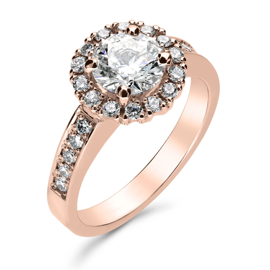 Silván Lauriel timanttisormus 1,49ct, 14K rosekultaa, Silván vihkisormukset
