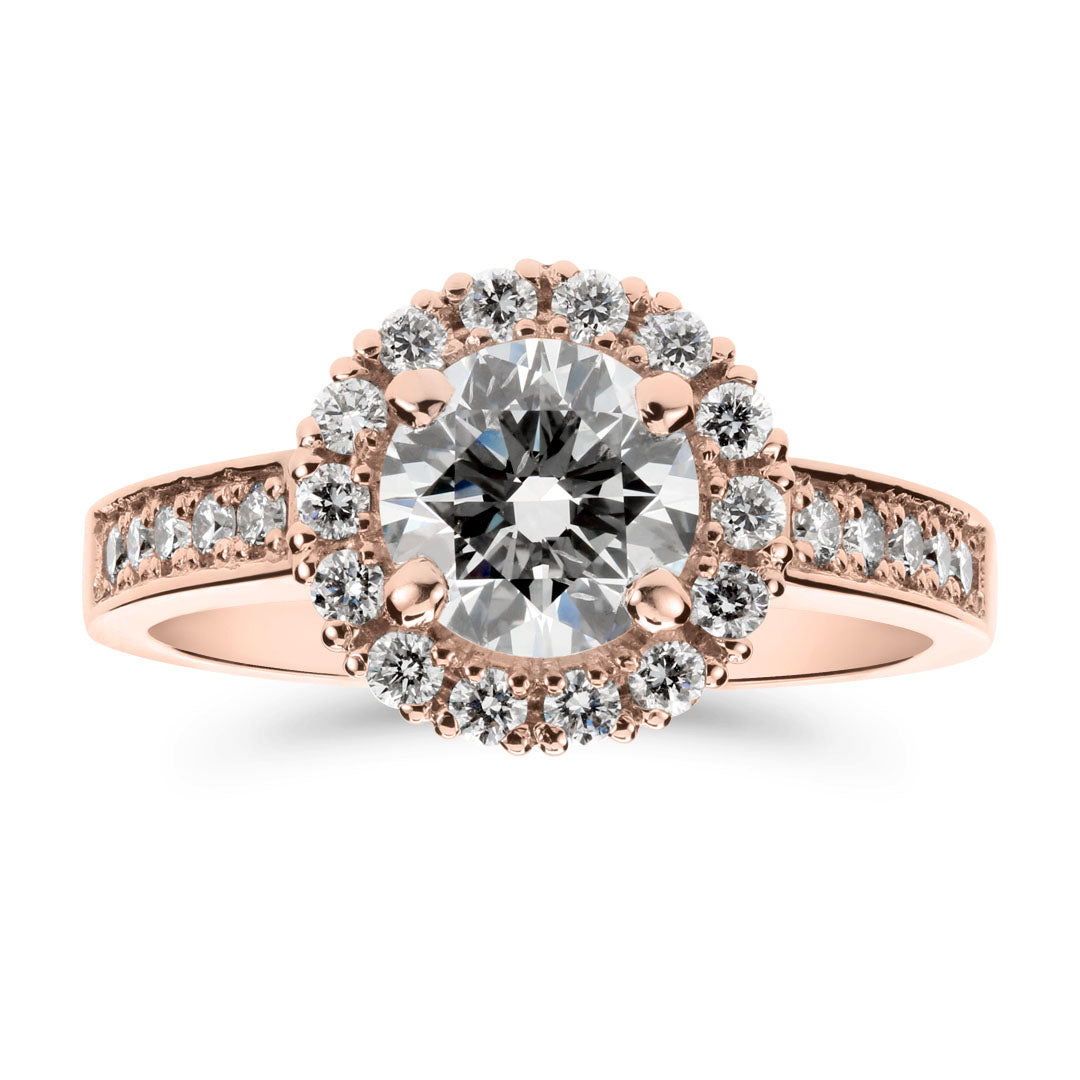 Silván Lauriel timanttisormus 1,49ct, 14K rosekultaa, Silván vihkisormukset