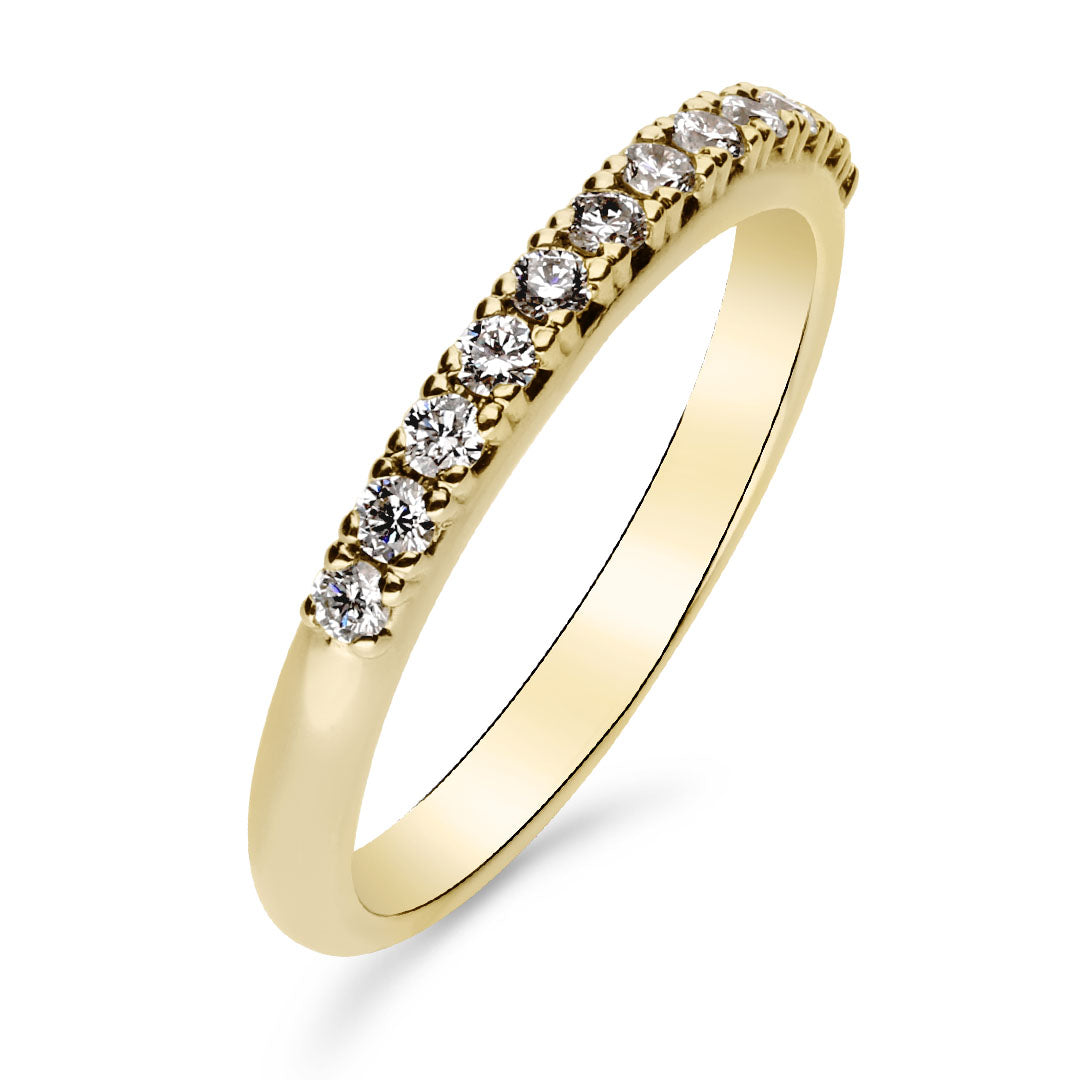 Silván Mimosa timanttisormus 0,24ct, 14K keltakultaa, Silván vihkisormukset