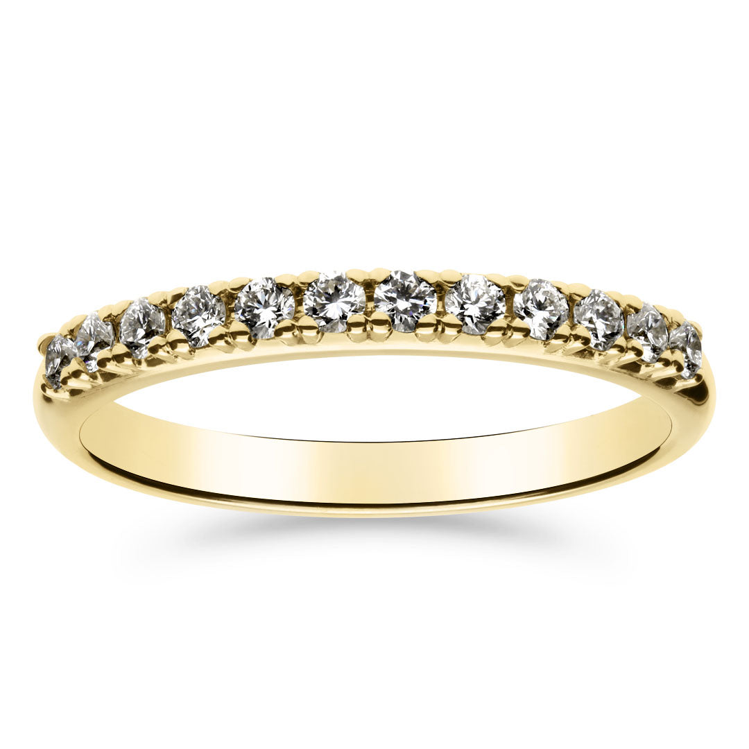 Silván Mimosa timanttisormus 0,24ct, 14K keltakultaa, Silván vihkisormukset
