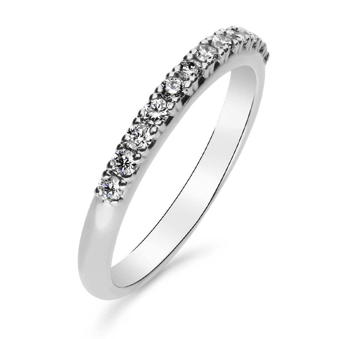 Silván Mimosa timanttisormus 0,24ct, 14K valkokultaa, Silván vihkisormukset