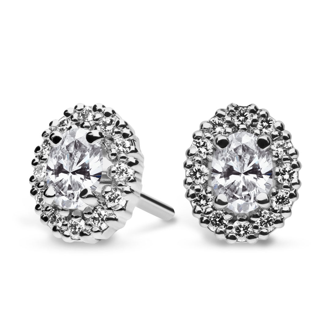 Silván Rosalie timanttikorvakorut 0,52ct, 14K valkokultaa, Silván timanttikorut