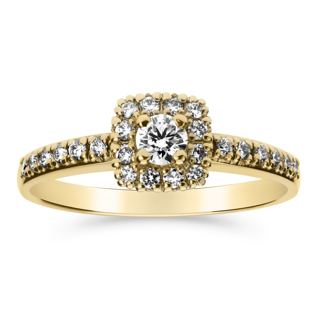 Silván Rosalie timanttisormus 0,36ct, 14K keltakultaa, Silván vihkisormukset