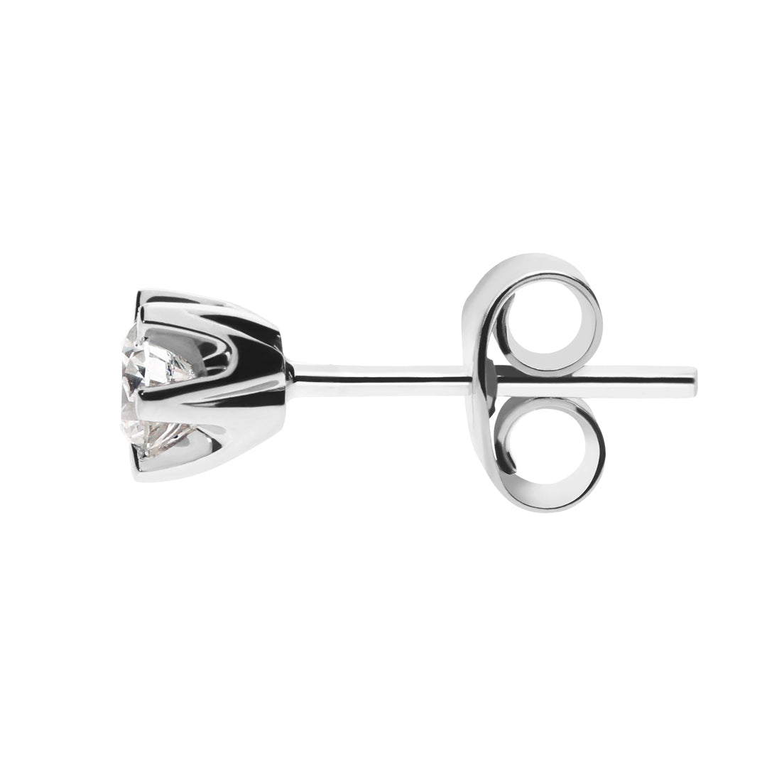 Silván solitaire timanttikorvakorut 0,10ct, 14K valkokultaa, Silván timanttikorut - Silván - Laatukoru