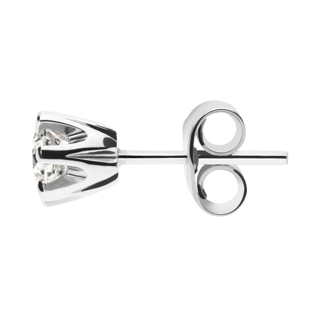 Silván Solitaire timanttikorvakorut 0,50ct, 14K valkokultaa, Silván timanttikorut