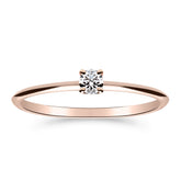 Silván Solitaire timanttisormus 0,10ct, 14K rosekultaa, Silván vihkisormukset