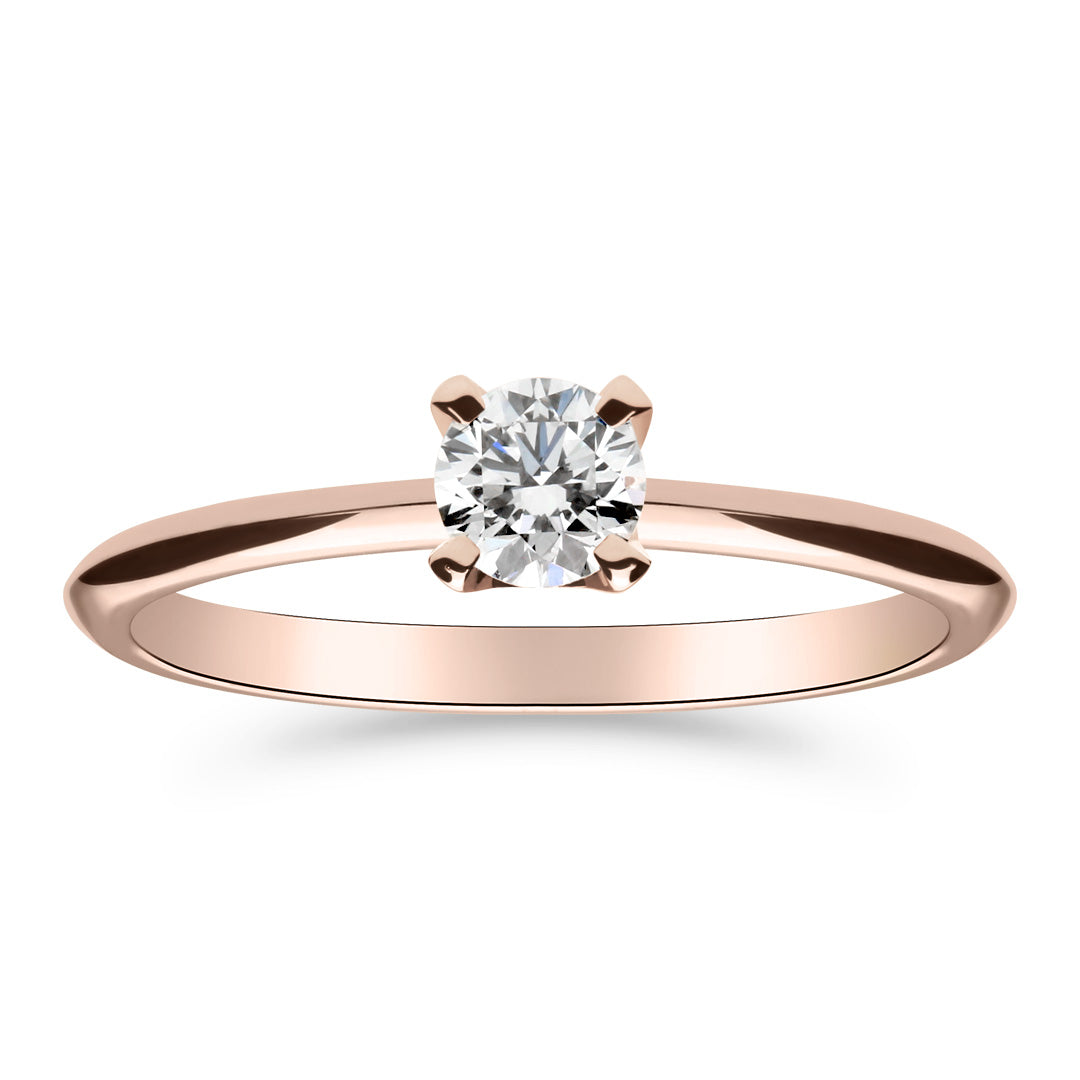Solitaire diamond ring rose gold online