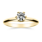 Silván Solitaire timanttisormus 0,40ct, 14K keltakultaa, Silván vihkisormukset