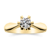 Silván Solitaire timanttisormus 0,50ct, 14K keltakultaa, Silván vihkisormukset