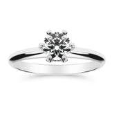 Silván Solitaire timanttisormus 0,70ct, 14K valkokultaa, Silván vihkisormukset