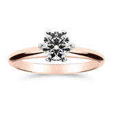 Silván Solitaire timanttisormus 0,70ct, 14K valko- ja rosekultaa, Silván vihkisormukset