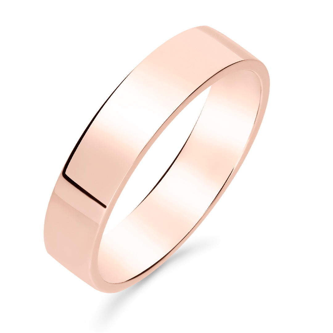 Silván kihlasormus 5mm flakka, 14K rosekultaa, Silván kihlasormukset