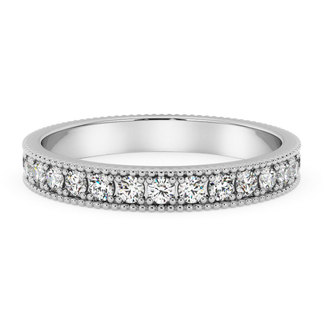 Silván allianssi timanttisormus 0,35ct, 14K valkokultaa, Silván vihkisormukset - Silván - Laatukoru