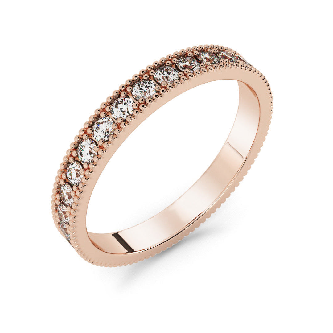 Silván timanttisormus 0,35ct, 14K rosekultaa, Silván vihkisormukset