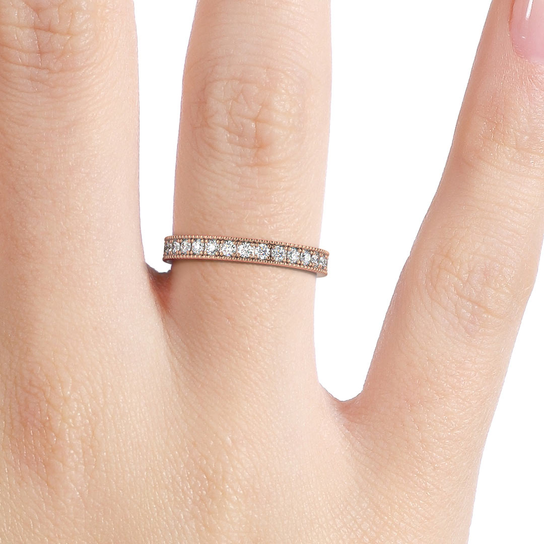 Silván timanttisormus 0,35ct, 14K rosekultaa, Silván vihkisormukset