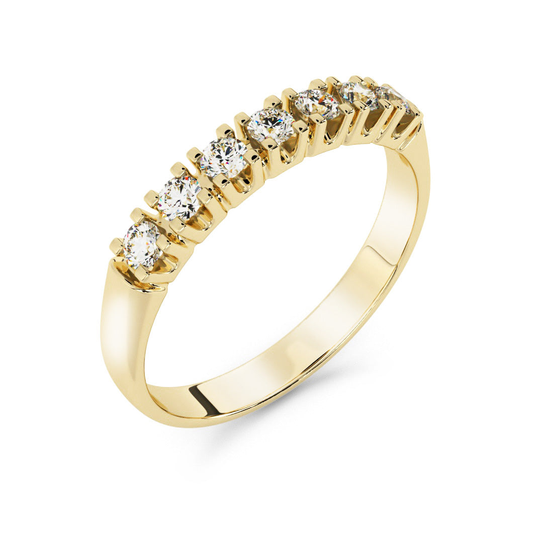 Silván timanttisormus 0,21ct, 14K keltakultaa, Silván vihkisormukset