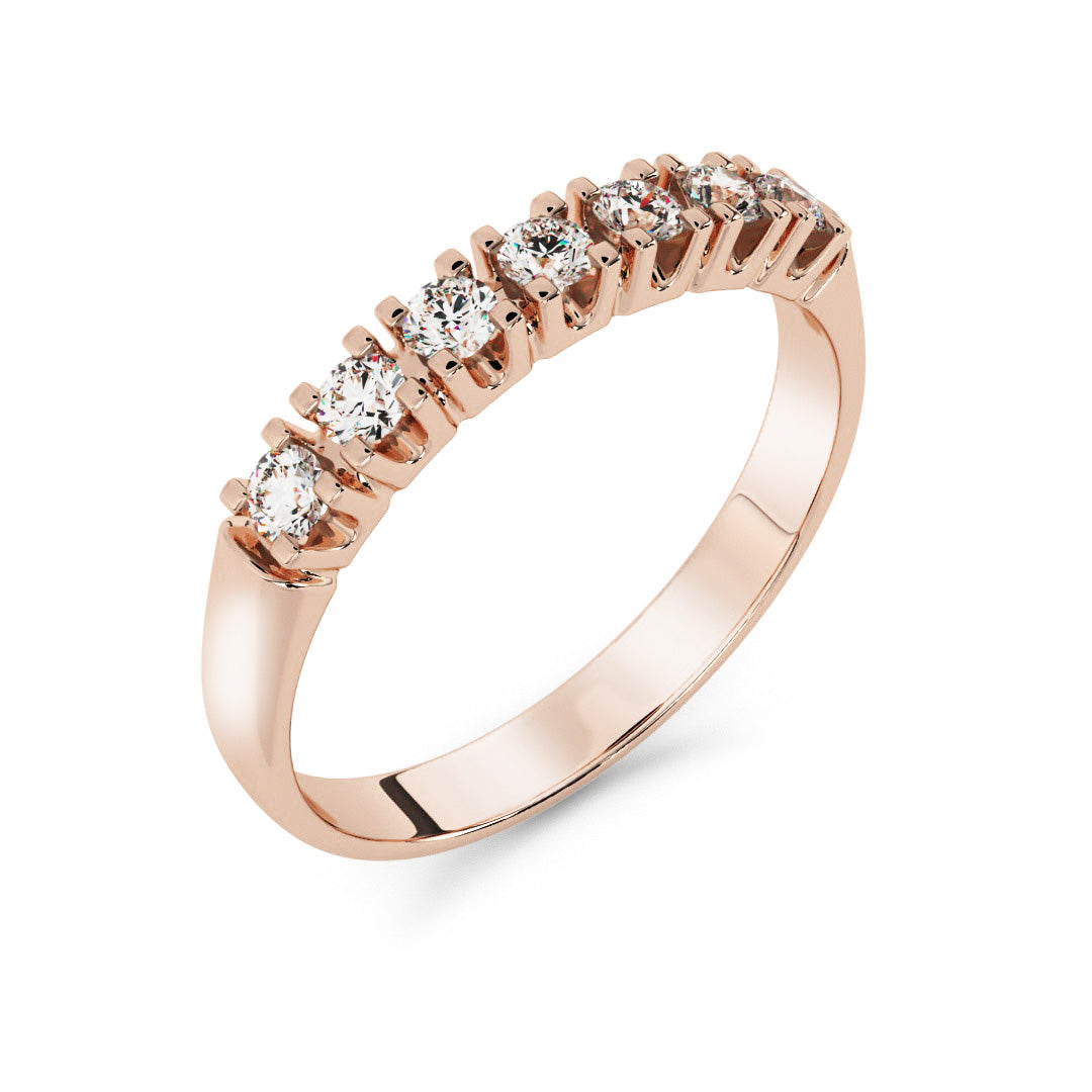 Silván timanttisormus 0,21ct, 14K rosekultaa, Silván vihkisormukset