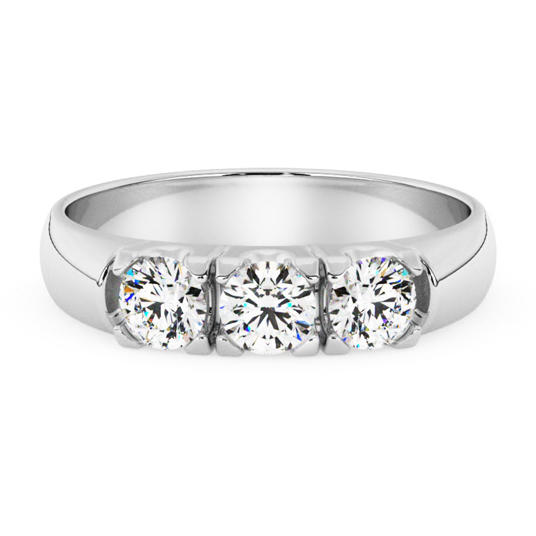 Silván timanttisormus 0,30ct, 14K valkokultaa, Silván vihkisormukset - Silván - Laatukoru