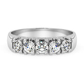 Silván rivitimanttisormus 0,50ct, 14K valkokultaa, Silván timanttikorut - Silván - Laatukoru
