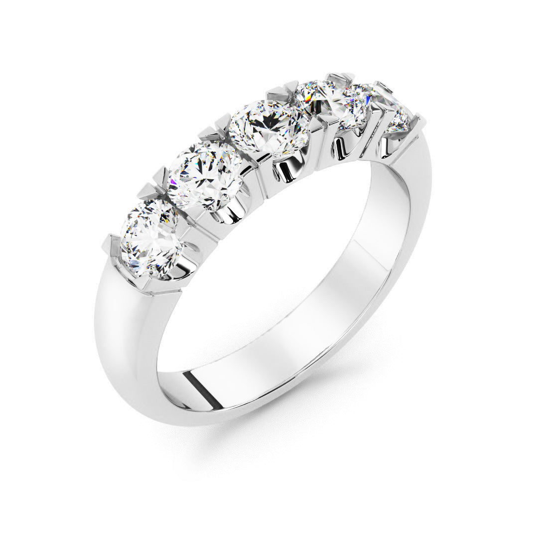 Silván timanttisormus 1,00ct, 14K valkokultaa, Silván vihkisormukset - Silván - Laatukoru