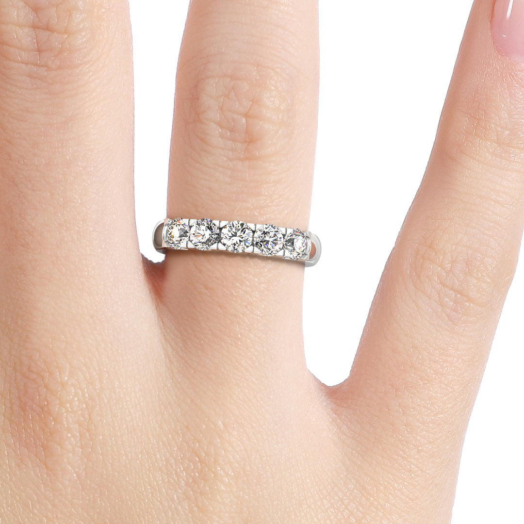 Silván timanttisormus 1,00ct, 14K valkokultaa, Silván vihkisormukset - Silván - Laatukoru